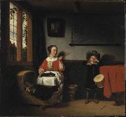 Nicolaes maes The Naughty Drummer oil painting on canvas